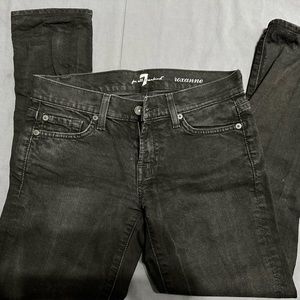 7 for All Mankind black Roxanne jeans sz 25